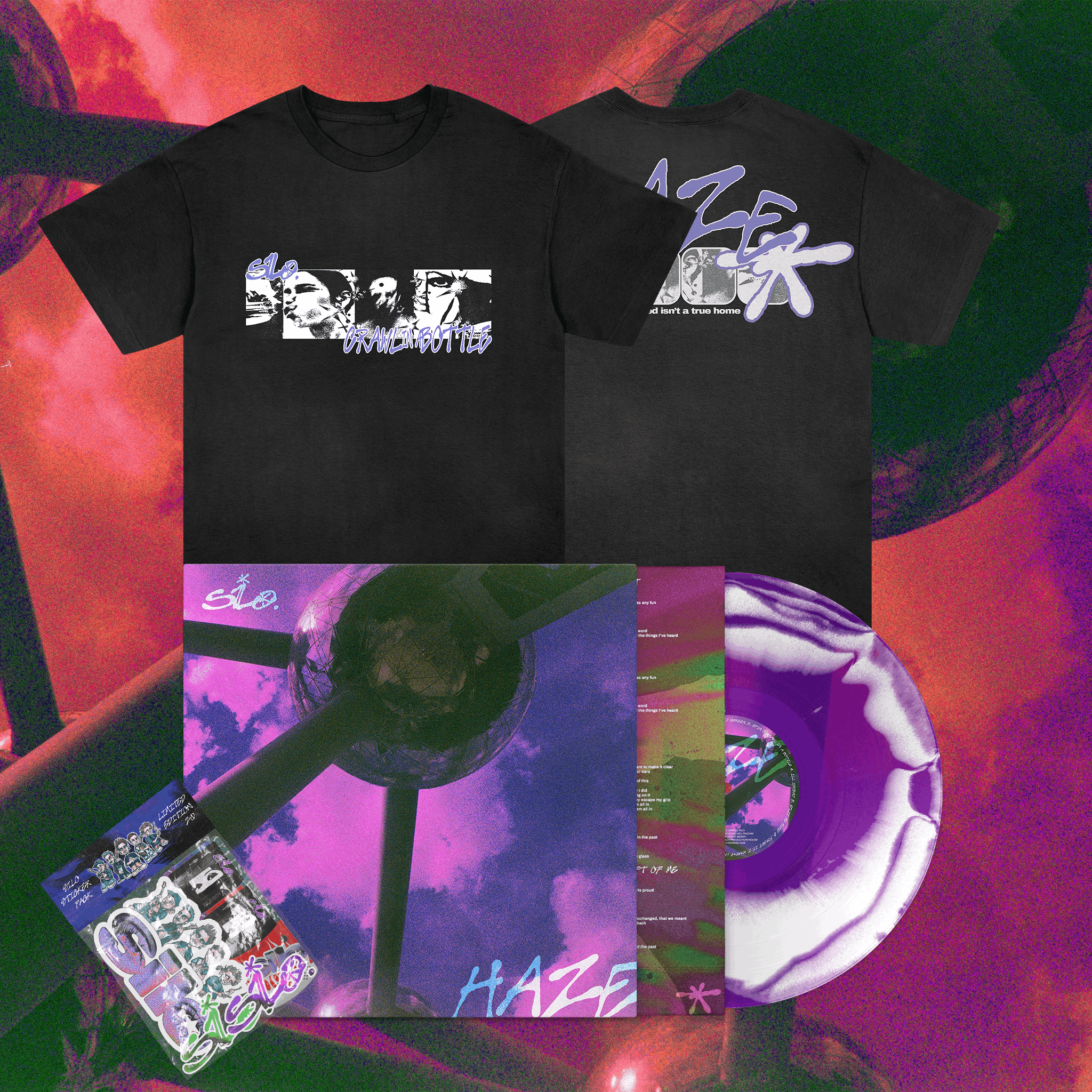 HAZE Vinyl Crawl in a Bottle T-Shirt Bundle | Black